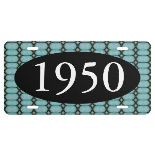 HAMbyWG - Vanity License Plate - Mint Green Deco