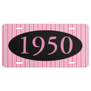 HAMbyWG - Vanity License Plate - Pink Stripe