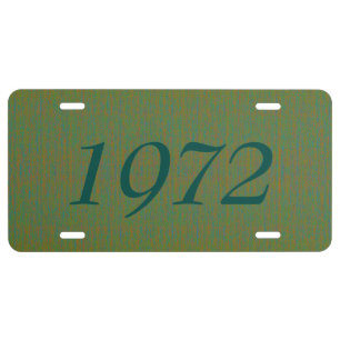 HAMbyWG Vanity Name License Plate - Olive Mix