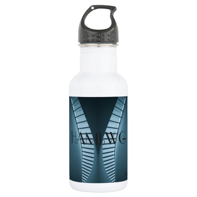HAMbyWG - Water Bottle (18 oz) Arc 010917 207P (Front)