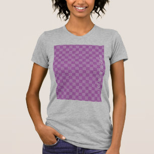 HAMbyWG - Women's T-Shirt - Lilac Checker