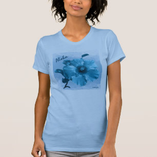 HAMbyWG - Women's Vintage Look Hawaiin Hibiscus T-Shirt