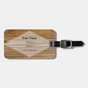HAMbyWG Wood Print Luggage ID or Bag Tag