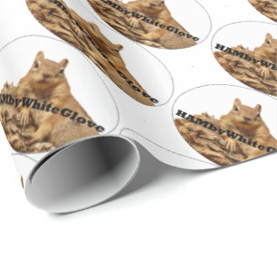 HAMbyWG Wrapping Paper - Squirrel Logo on White
