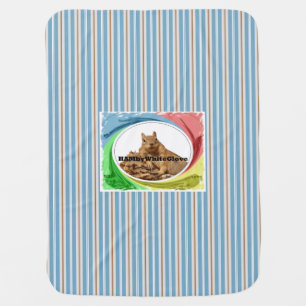 HAMbyWhiteGlove - Baby Blanket - Squirrel Swirrel