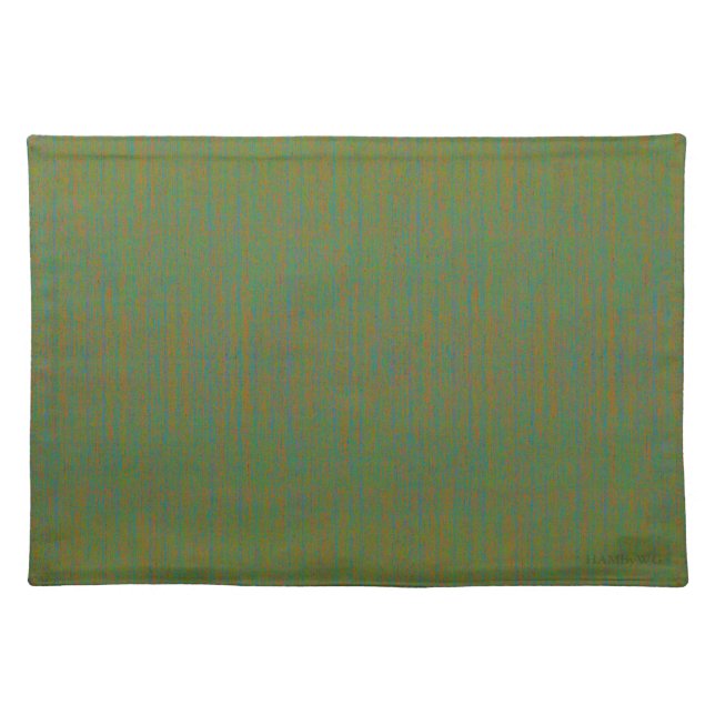 HAMbyWhiteGlove -Cloth Placemat - Olive Mix (Front)