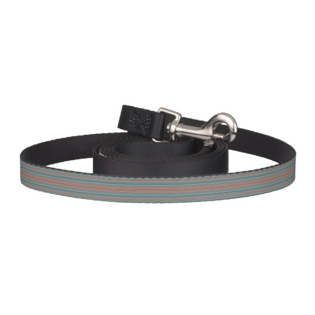 HAMbyWhiteGlove - Dog Leash - Teal & Rust (Hook)