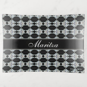 HAMbyWhiteGlove - Glass Trinket Tray  - Bling