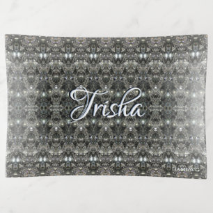 HAMbyWhiteGlove - Glass Trinket Tray - Diamond