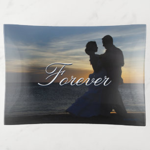 HAMbyWhiteGlove - Glass Trinket Tray - Forever