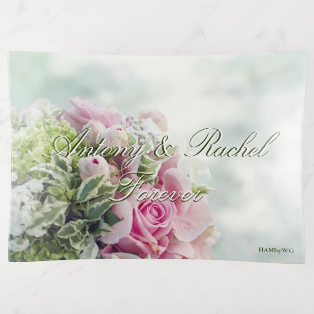 HAMbyWhiteGlove - Glass Trinket Tray - Forever (Front)