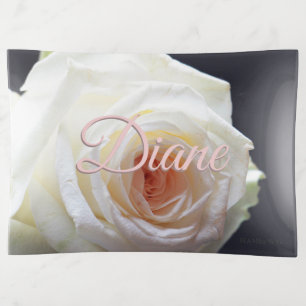 HAMbyWhiteGlove - Glass Trinket Tray - Rose