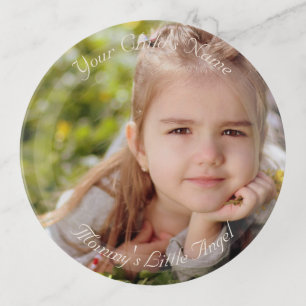 HAMbyWhiteGlove - Glass Trinket Tray - Your Photo