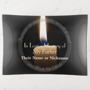 HAMbyWhiteGlove - Glass Trinket Tray - Your Photo