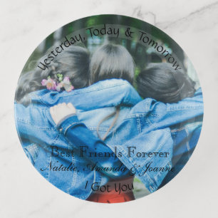 HAMbyWhiteGlove - Glass Trinket Tray - Your Photo