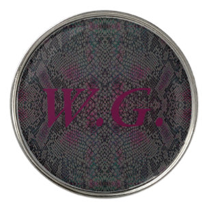 HAMbyWhiteGlove - Golf Ball Marker - Pink Snake