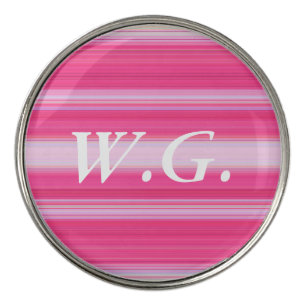 HAMbyWhiteGlove - Golf Ball Marker - Pink White