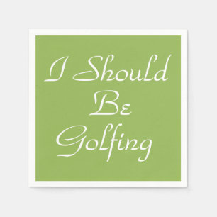 HAMbyWhiteGlove - Paper Napkin - Golfing