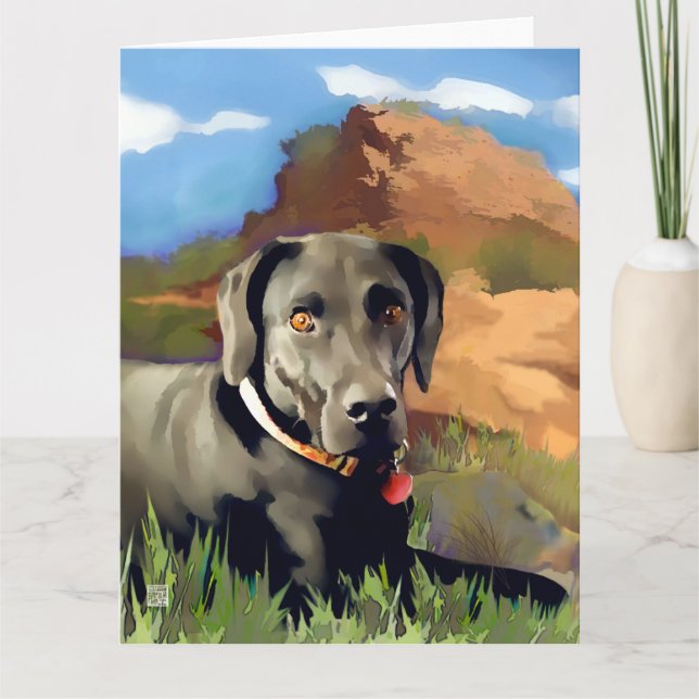 HAMDA heARTdog Labrador Card (Front)