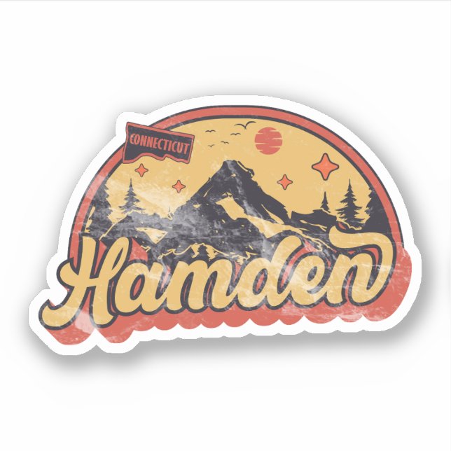 Hamden, Connecticut Sticker (Front)