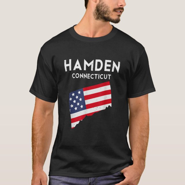 Hamden Connecticut USA State America Travel Connec T-Shirt (Front)
