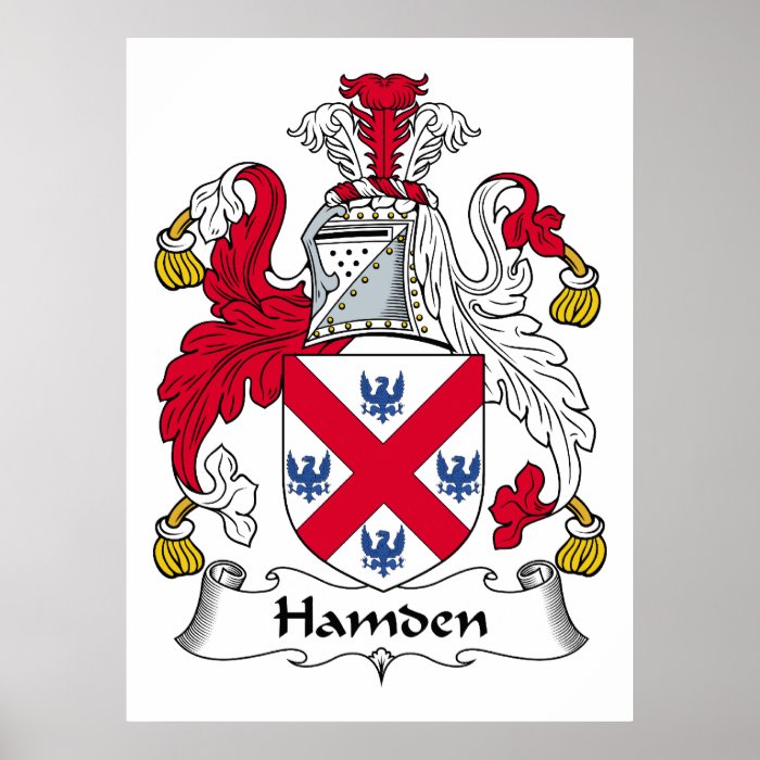 Hamden Family Crest Print