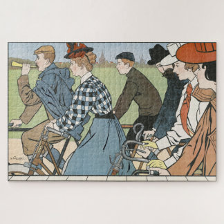 Hamers rijwielen (1912) by Johann Georg van Caspel Jigsaw Puzzle