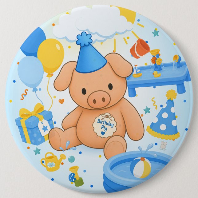 Hamhock's Splashtastic! Storybook Button (Front)