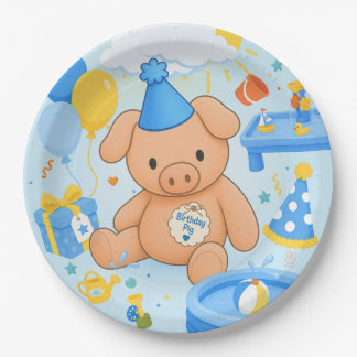 Hamhock's Splashtastic! Storybook Party Paper Plates
