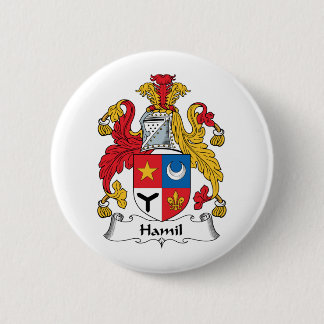 Hamil Family Crest Pinback Button