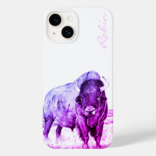 Hamilton ~ American Bison (purple) iPhone 14 Case