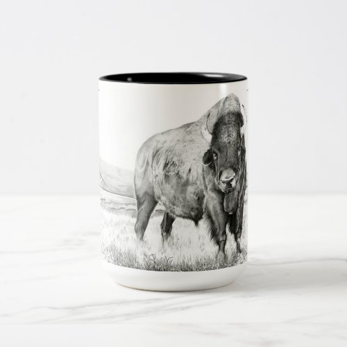 Hamilton  American Bison Two_Tone Coffee Mug