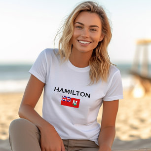 Hamilton Bermuda Country Flag Light-Color T-Shirt