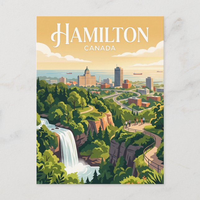 Hamilton, Canada Postcard (Front)