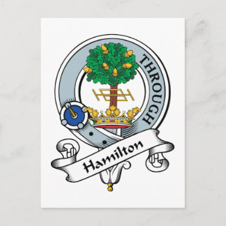 Hamilton Clan Badge Postcard
