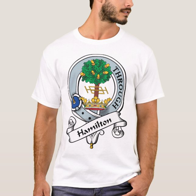 Hamilton Clan Badge T-Shirt (Front)