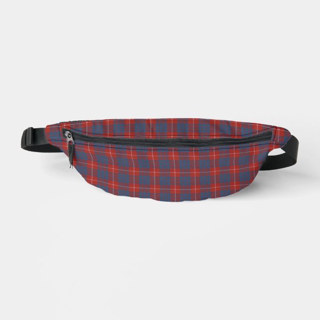 Hamilton Dress Ancient Scottish Clan Tartan Fanny Pack (Front)