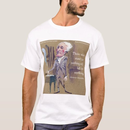 Hamilton Fall For Anything Artwork T_shirt