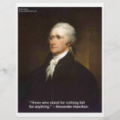Hamilton Fall For Anything Quote Gift (Front)