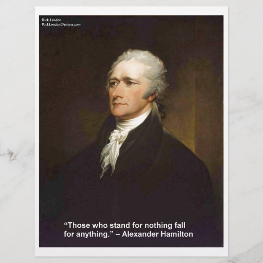 Hamilton Fall For Anything Quote Gift (Front)