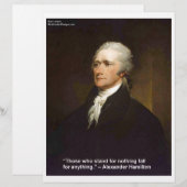 Hamilton Fall For Anything Quote Gift (Front/Back)