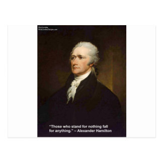 Hamilton Fall For Anything Quote Gift Postcard