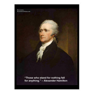 Hamilton Fall For Anything Quote Gift Postcard