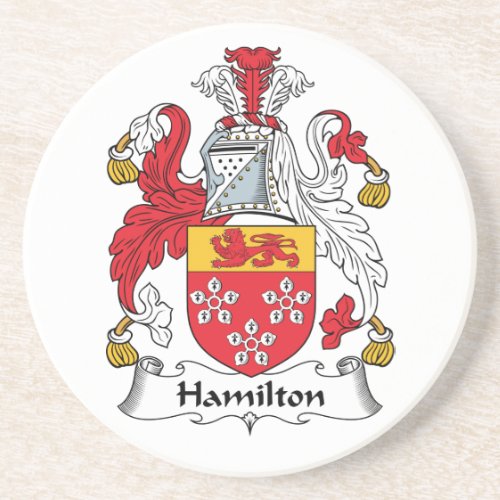 Hamilton Family Crest Coaster