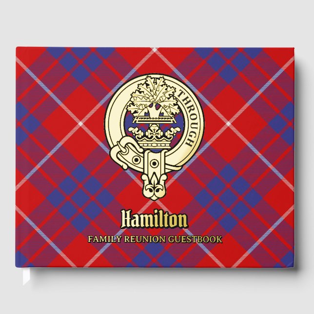 Hamilton Family Reunion Foil Guest Book (Front)