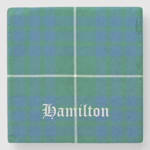 Hamilton Hamilton Scottish Tartan Hamilton  Stone Coaster