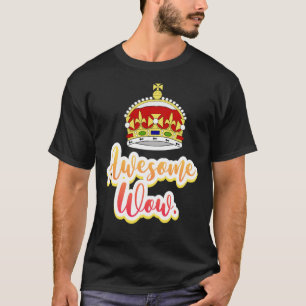 Hamilton king george awesome wow quote sticker Pul T-Shirt
