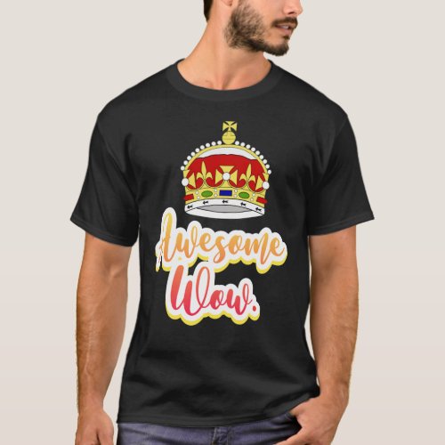 Hamilton king george awesome wow quote sticker Pul T_Shirt