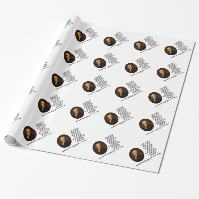 Hamilton Never Expect Perfect Work Imperfect Man Wrapping Paper (Unrolled)