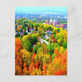 hamilton ontario autumn escarpment trees postcard